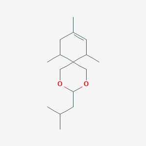 molecular formula C16H28O2 B11687719 7,9,11-Trimethyl-3-(2-methylpropyl)-2,4-dioxaspiro[5.5]undec-8-ene 