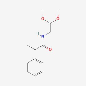 molecular formula C13H19NO3 B1168773 N-(2,2-dimethoxyethyl)-2-phenylpropanamide 