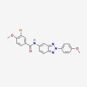 3-bromo-4-methoxy-N-[2-(4-methoxyphenyl)-2H-benzotriazol-5-yl]benzamide