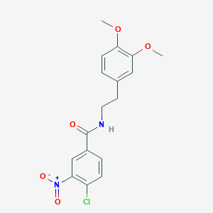 4-chloro-N-[2-(3,4-dimethoxyphenyl)ethyl]-3-nitrobenzamide