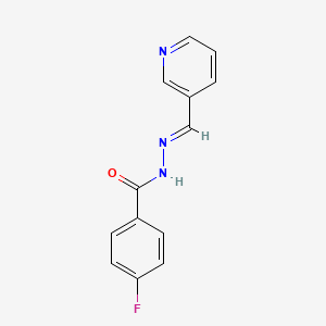 4-fluoro-N'-[(E)-pyridin-3-ylmethylidene]benzohydrazide