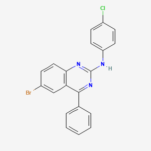 6-bromo-N-(4-chlorophenyl)-4-phenylquinazolin-2-amine