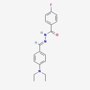 N'-{(E)-[4-(diethylamino)phenyl]methylidene}-4-fluorobenzohydrazide