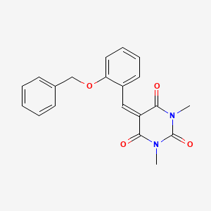 5-[2-(benzyloxy)benzylidene]-1,3-dimethylpyrimidine-2,4,6(1H,3H,5H)-trione