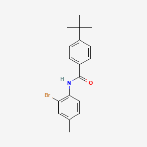 molecular formula C18H20BrNO B11688037 N-(2-bromo-4-methylphenyl)-4-tert-butylbenzamide 