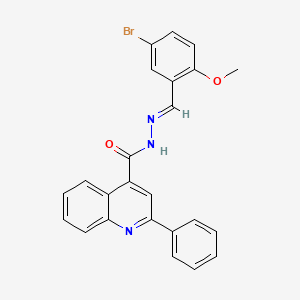 N'-[(E)-(5-bromo-2-methoxyphenyl)methylidene]-2-phenylquinoline-4-carbohydrazide