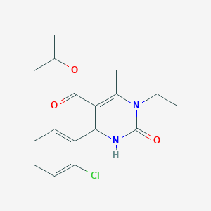 Propan-2-yl 4-(2-chlorophenyl)-1-ethyl-6-methyl-2-oxo-1,2,3,4-tetrahydropyrimidine-5-carboxylate