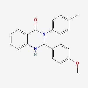 2-(4-methoxyphenyl)-3-(4-methylphenyl)-2,3-dihydroquinazolin-4(1H)-one