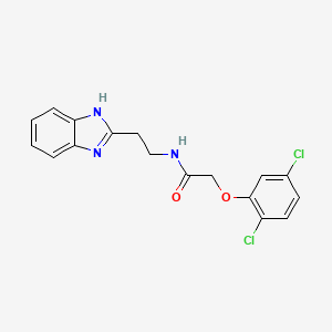 N-[2-(1H-benzimidazol-2-yl)ethyl]-2-(2,5-dichlorophenoxy)acetamide