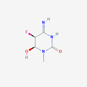 molecular formula C5H8FN3O2 B1168816 (5S,6S)-4-Amino-5-fluoro-6-hydroxy-1-methyl-5,6-dihydropyrimidin-2(1H)-one CAS No. 115923-86-9