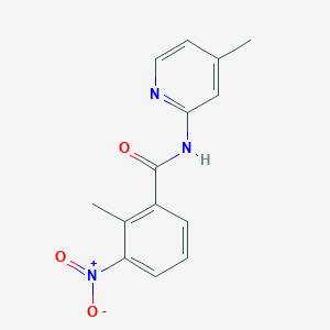 2-methyl-N-(4-methylpyridin-2-yl)-3-nitrobenzamide