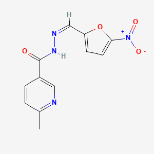 6-methyl-N-[(Z)-(5-nitrofuran-2-yl)methylideneamino]pyridine-3-carboxamide