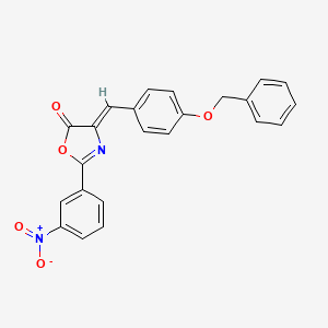 (4Z)-4-[4-(benzyloxy)benzylidene]-2-(3-nitrophenyl)-1,3-oxazol-5(4H)-one