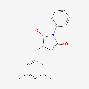 3-[(3,5-Dimethylphenyl)methyl]-1-phenylpyrrolidine-2,5-dione