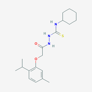 N-cyclohexyl-2-[(2-isopropyl-5-methylphenoxy)acetyl]hydrazinecarbothioamide