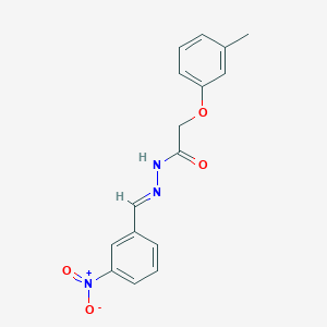 2-(3-methylphenoxy)-N'-[(E)-(3-nitrophenyl)methylidene]acetohydrazide