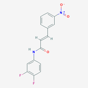 (2E)-N-(3,4-difluorophenyl)-3-(3-nitrophenyl)prop-2-enamide