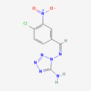 5-amino-1-({4-chloro-3-nitrobenzylidene}amino)-1H-tetraazole