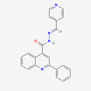 2-phenyl-N'-[(E)-pyridin-4-ylmethylidene]quinoline-4-carbohydrazide