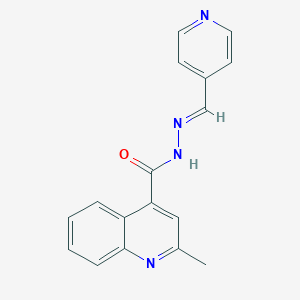 2-methyl-N'-[(E)-pyridin-4-ylmethylidene]quinoline-4-carbohydrazide