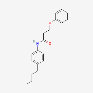 molecular formula C19H23NO2 B11688704 N-(4-butylphenyl)-3-phenoxypropanamide 