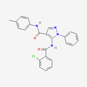 5-{[(2-chlorophenyl)carbonyl]amino}-N-(4-methylphenyl)-1-phenyl-1H-pyrazole-4-carboxamide