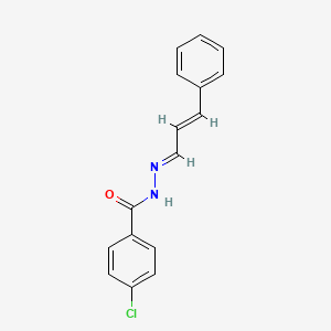 4-chloro-N'-[(E,2E)-3-phenyl-2-propenylidene]benzohydrazide