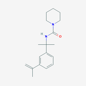 N-{2-[3-(prop-1-en-2-yl)phenyl]propan-2-yl}piperidine-1-carboxamide