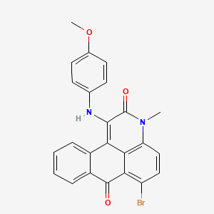 6-Bromo-1-(4-methoxyanilino)-3-methyl-3H-naphtho[1,2,3-DE]quinoline-2,7-dione