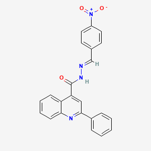 N'-[(E)-(4-nitrophenyl)methylidene]-2-phenylquinoline-4-carbohydrazide