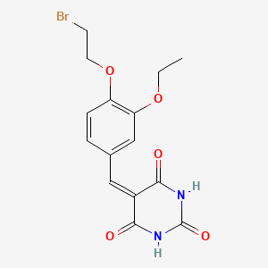 5-[4-(2-bromoethoxy)-3-ethoxybenzylidene]pyrimidine-2,4,6(1H,3H,5H)-trione