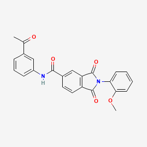 N-(3-acetylphenyl)-2-(2-methoxyphenyl)-1,3-dioxo-2,3-dihydro-1H-isoindole-5-carboxamide