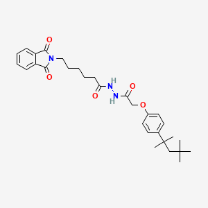 6-(1,3-dioxo-1,3-dihydro-2H-isoindol-2-yl)-N'-{[4-(2,4,4-trimethylpentan-2-yl)phenoxy]acetyl}hexanehydrazide