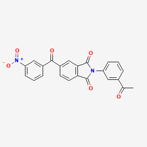 2-(3-acetylphenyl)-5-[(3-nitrophenyl)carbonyl]-1H-isoindole-1,3(2H)-dione