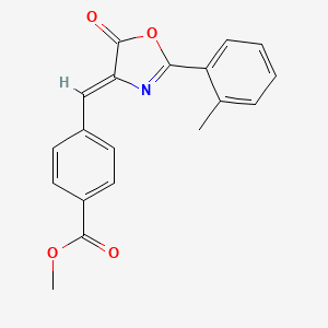 methyl 4-{(Z)-[2-(2-methylphenyl)-5-oxo-1,3-oxazol-4(5H)-ylidene]methyl}benzoate