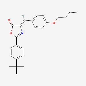 (4Z)-4-(4-butoxybenzylidene)-2-(4-tert-butylphenyl)-1,3-oxazol-5(4H)-one