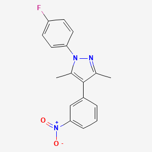 1-(4-Fluorophenyl)-3,5-dimethyl-4-(3-nitrophenyl)pyrazole