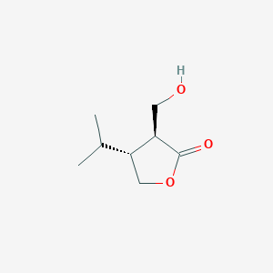 molecular formula C8H14O3 B1168903 (3S,4R)-3-(Hydroxymethyl)-4-isopropyldihydrofuran-2(3H)-one CAS No. 116087-32-2
