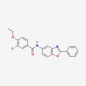 3-bromo-4-ethoxy-N-(2-phenyl-1,3-benzoxazol-5-yl)benzamide