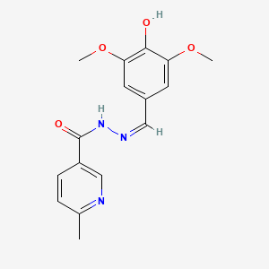 N'-[(Z)-(4-hydroxy-3,5-dimethoxyphenyl)methylidene]-6-methylpyridine-3-carbohydrazide