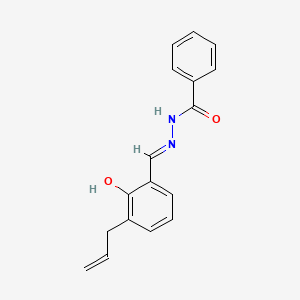 molecular formula C17H16N2O2 B11689103 N'-[(E)-[2-Hydroxy-3-(prop-2-EN-1-YL)phenyl]methylidene]benzohydrazide 