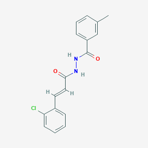 N'-(3-(2-Chlorophenyl)acryloyl)-3-methylbenzohydrazide