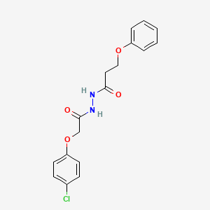 N'-[2-(4-chlorophenoxy)acetyl]-3-phenoxypropanehydrazide