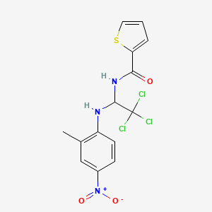 N-{2,2,2-trichloro-1-[(2-methyl-4-nitrophenyl)amino]ethyl}thiophene-2-carboxamide