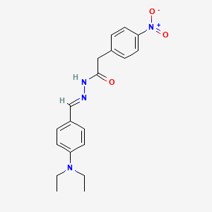 N'-[(E)-[4-(Diethylamino)phenyl]methylidene]-2-(4-nitrophenyl)acetohydrazide