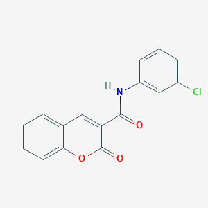 molecular formula C16H10ClNO3 B11689319 N-(3-chlorophenyl)-2-oxo-2H-chromene-3-carboxamide CAS No. 1847-01-4