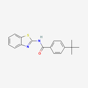 molecular formula C18H18N2OS B11689328 N-(1,3-benzothiazol-2-yl)-4-tert-butylbenzamide CAS No. 200726-43-8