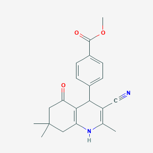 Methyl 4-(3-cyano-2,7,7-trimethyl-5-oxo-1,4,5,6,7,8-hexahydroquinolin-4-yl)benzoate