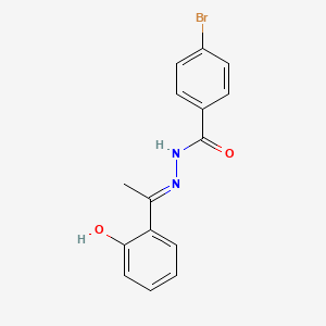 4-bromo-N'-[(1E)-1-(2-hydroxyphenyl)ethylidene]benzohydrazide