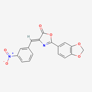 (4Z)-2-(1,3-Benzodioxol-5-yl)-4-(3-nitrobenzylidene)-1,3-oxazol-5(4H)-one